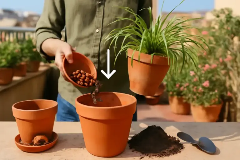 Qual è il drenaggio ideale per i vasi in terrazzo? Accorgimenti che prevengono i ristagni d’acqua