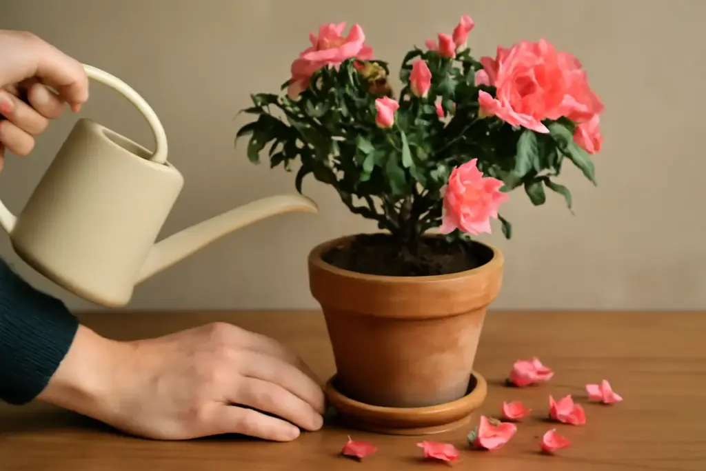 Perché i fiori delle azalee cadono prematuramente? Il dettaglio nascosto nella routine di annaffiatura