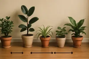 Qual è la distanza ideale tra le piante in vaso? Il parametro che previene malattie e sofferenze