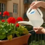 Gerani in balcone: come evitare ingiallimento e fioritura scarsa con un solo gesto quotidiano