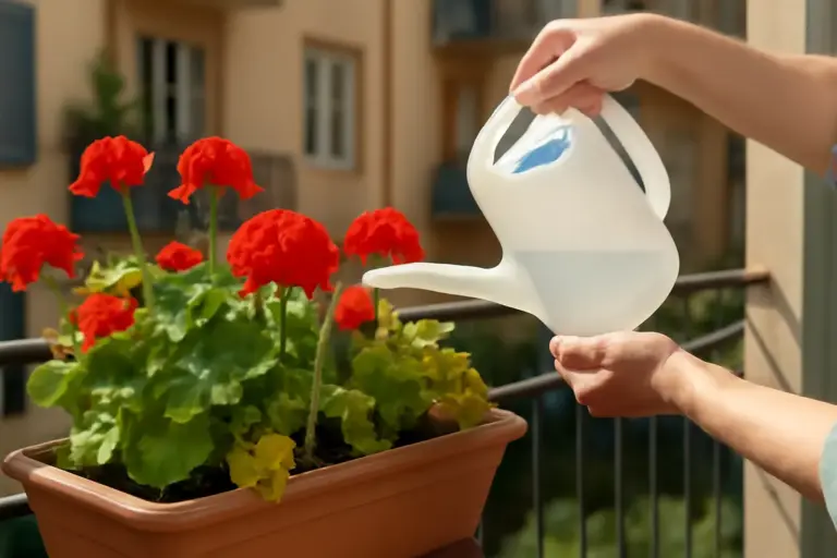 Gerani in balcone: come evitare ingiallimento e fioritura scarsa con un solo gesto quotidiano