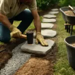 Progettare un percorso di pietre in giardino: la sequenza di gesti per evitare cedimenti e dislivelli futuri