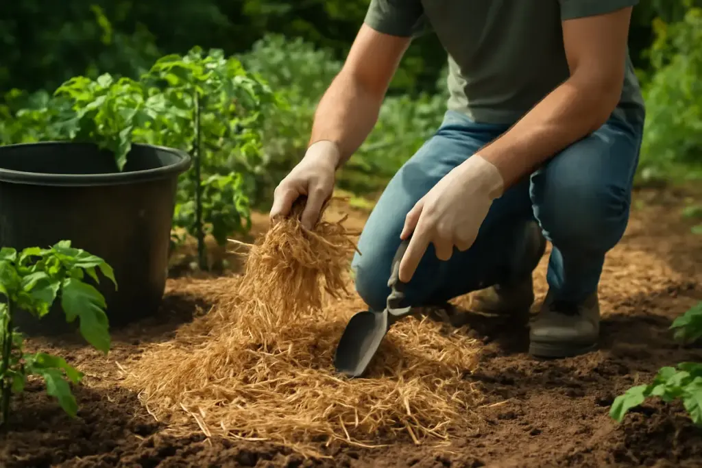 Uso del pacciame in giardino: la tecnica naturale che trattiene l’umidità e previene le infestanti